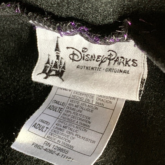 Disney park adult size Minnie Mouse purple Halloween Witch Costume rare Hat Ears - Picture 3 of 5